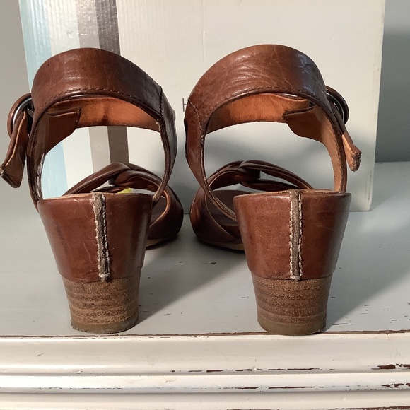 Hispanitas Leather Heeled Sandals 40 - Picture 3 of 6